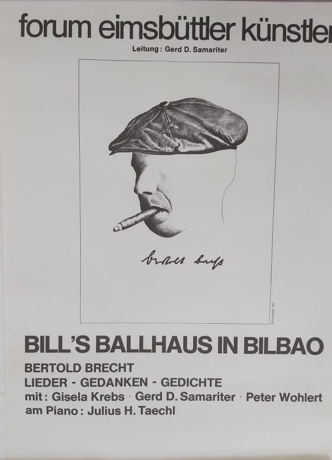 B. Brecht Plakat 1980 Robert Schneider