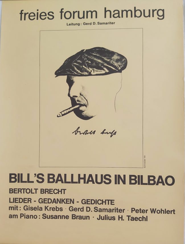 Brecht Plakat 1980 Robert Schneider
