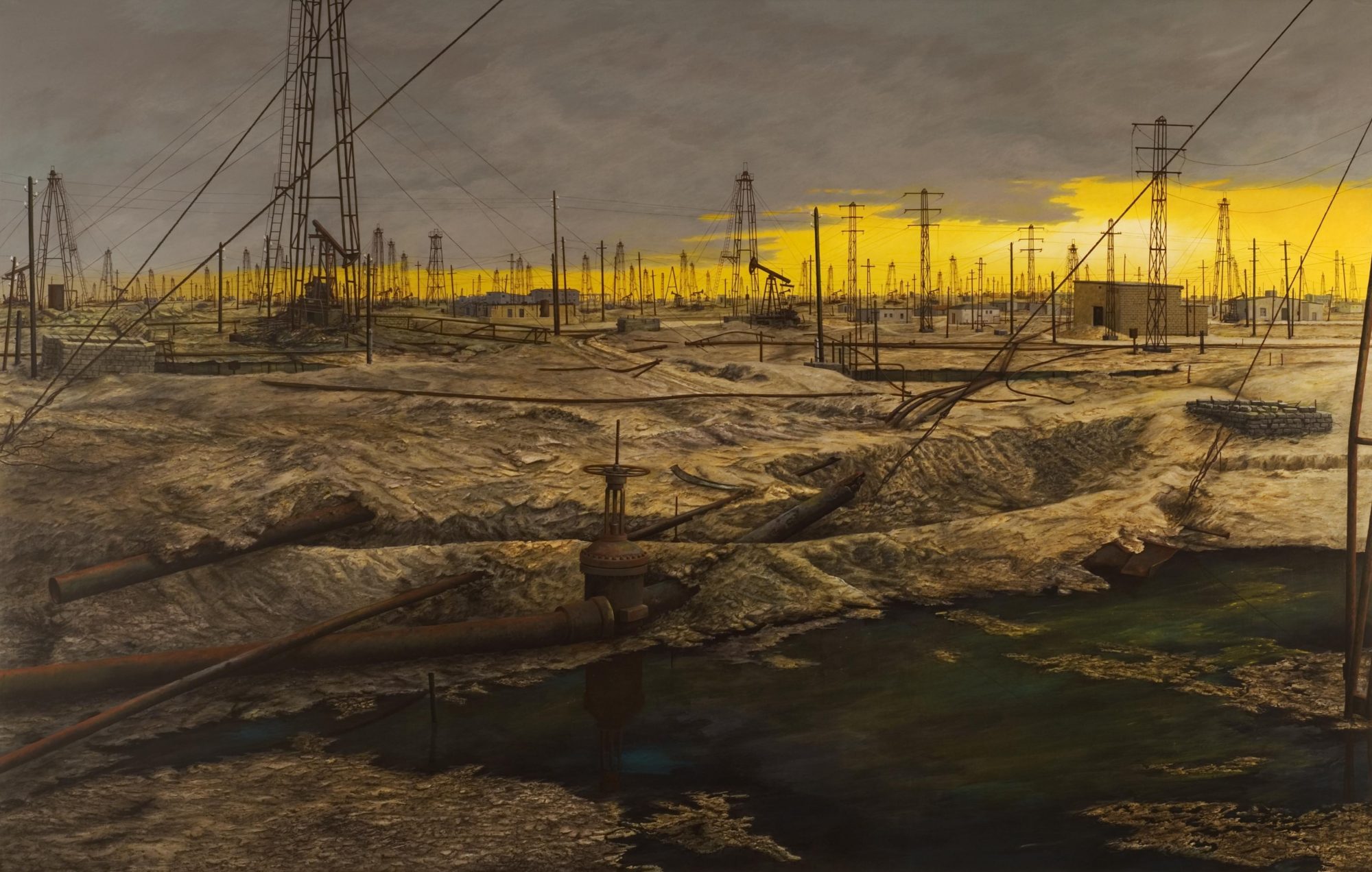 Oel 12, 2000, AcrylLw, 145x225cm