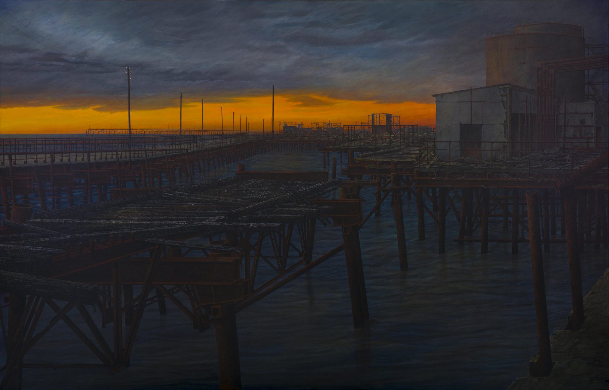 Oel 7, 2000, AcrylLw, 145x225cm