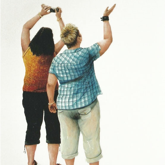 Totentanz Nr. 25 AcrylKarton 50,4×35,4cm